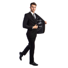 Load image into Gallery viewer, Men's 3pc Solid Suit, Notch Lapel
