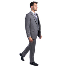 Load image into Gallery viewer, Men's 3pc Solid Suit, Notch Lapel
