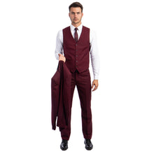 Load image into Gallery viewer, Men's 3pc Solid Suit, Notch Lapel
