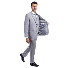 Load image into Gallery viewer, Men's 3pc Solid Suit, Notch Lapel

