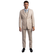 Load image into Gallery viewer, Men's 3pc Solid Suit, Notch Lapel

