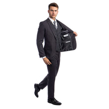 Load image into Gallery viewer, Men's 3pc Solid Suit, Notch Lapel
