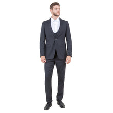 Load image into Gallery viewer, Dark Grey Men's Ultra Slim-Fit 3pc Suit w/ Expandable Waistband
