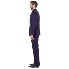 Load image into Gallery viewer, Eggplant Men's Ultra Slim-Fit 3pc Suit w/ Expandable Waistband
