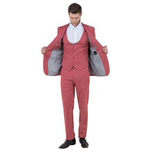 Load image into Gallery viewer, Coral Men's Ultra Slim-Fit 3pc Suit w/ Expandable Waistband
