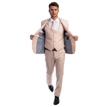 Load image into Gallery viewer, Blush Men's Ultra Slim-Fit 3pc Suit w/ Expandable Waistband
