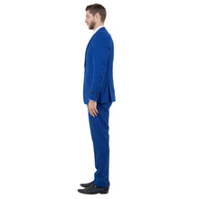 Load image into Gallery viewer, Indigo Men's Ultra Slim-Fit 3pc Suit w/ Expandable Waistband
