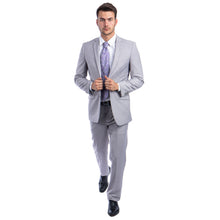 Load image into Gallery viewer, Tan Men's Hybrid-Fit 3pc Paisley Suit w/ Wide Black Shawl Collar
