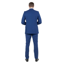 Load image into Gallery viewer, Indigo Men's Hybrid-Fit 3pc Paisley Suit w/ Wide Black Shawl Collar
