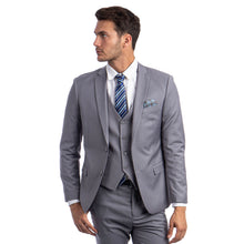 Load image into Gallery viewer, Men's Skinny-Fit Solid 3pc Suit
