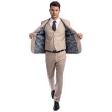 Load image into Gallery viewer, Men's Skinny-Fit Solid 3pc Suit
