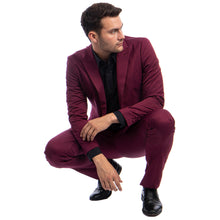 Load image into Gallery viewer, Men's Skinny-Fit 2pc Suit w/ Peak Lapel
