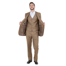 Load image into Gallery viewer, Men's Modern-Fit 3-Piece Suit Set w/ Jacket, Vest and Pants
