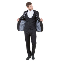 Load image into Gallery viewer, Men's Hybrid-Fit 3-Piece Suit w/ Satin Shawl Lapel
