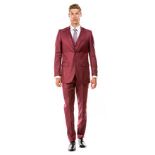 Load image into Gallery viewer, Men's Hybrid-Fit 3pc Sharkskin Suit w/ Expandable Waistband
