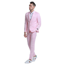 Load image into Gallery viewer, Men's Skinny Fit 2pc Linen Suit
