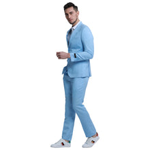 Load image into Gallery viewer, Men's Skinny Fit 2pc Linen Suit
