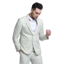 Load image into Gallery viewer, Men's Skinny Fit 2pc Linen Suit
