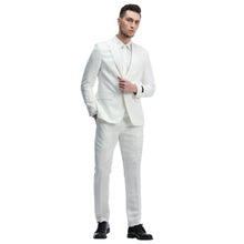 Load image into Gallery viewer, Men's Skinny Fit 2pc Linen Suit
