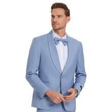Load image into Gallery viewer, Beau Blue Solid Shawl Collar - Adjustable Waist Band Mens-suit

