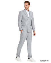 Load image into Gallery viewer, 2 PC Double Breasted Pin-Stripe Suit
