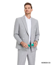 Load image into Gallery viewer, 2 PC Double Breasted Pin-Stripe Suit
