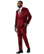 Load image into Gallery viewer, 3 PC Solid Textured Peak Lapel Suit
