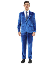 Load image into Gallery viewer, 3 PC Solid Textured Peak Lapel Suit
