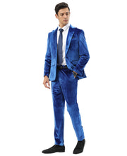 Load image into Gallery viewer, 3 PC Solid Textured Peak Lapel Suit
