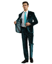 Load image into Gallery viewer, 3 PC Solid Textured Peak Lapel Suit
