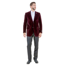 Load image into Gallery viewer, Men&#39;s Modern Fit Velvet Blazer Only
