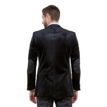 Load image into Gallery viewer, Men&#39;s Modern Fit Velvet Blazer w/ Elbow Patch
