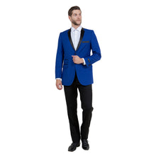 Load image into Gallery viewer, Men's Slim-Fit Tuxedo Sport Coat w/ Satin Notch Lapel
