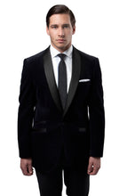 Load image into Gallery viewer, Men's Slim-Fit Tuxedo Sport Coat w/ Satin Shawl Lapel
