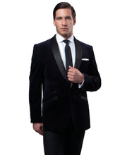 Load image into Gallery viewer, Men's Slim-Fit Tuxedo Sport Coat w/ Satin Shawl Lapel
