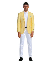 Load image into Gallery viewer, Solid Linen Look Notch Lapel Blazer Jacket
