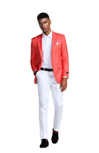 Load image into Gallery viewer, Solid Linen Look Notch Lapel Blazer Jacket
