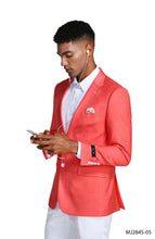 Load image into Gallery viewer, Solid Linen Look Notch Lapel Blazer Jacket
