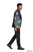 Load image into Gallery viewer, Mens Satin Shawl Lapel Blazer Only Floral Pattern
