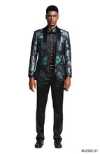Load image into Gallery viewer, Mens Satin Shawl Lapel Blazer Only Floral Pattern

