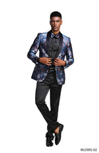Load image into Gallery viewer, Mens Satin Shawl Lapel Blazer Only Floral Pattern
