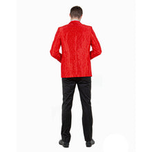 Load image into Gallery viewer, Mens Slim-Fit Solid Paisley Blazer Only w/ Shawl Collar
