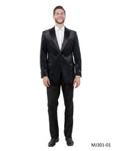 Load image into Gallery viewer, Men's Modern Fit Sport Coat w/ Satin Peak Lapel
