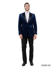 Load image into Gallery viewer, Men's Modern Fit Sport Coat w/ Satin Peak Lapel
