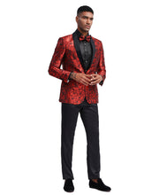 Load image into Gallery viewer, Mens Shawl Satin Collar Blazer Only Paisley Pattern For All Occasions
