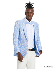 Load image into Gallery viewer, Men&#39;s Floral Slim-Fit Blazer w/ Shawl Lapel
