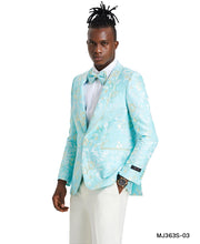 Load image into Gallery viewer, Men's Floral Slim-Fit Blazer w/ Shawl Lapel

