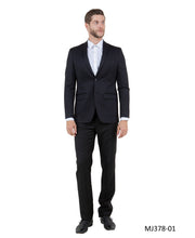 Load image into Gallery viewer, Men's Knit Slim-Fit Blazer w/ Peak Lapel

