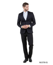 Load image into Gallery viewer, Men's Knit Slim-Fit Blazer w/ Peak Lapel
