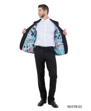 Load image into Gallery viewer, Men's Knit Slim-Fit Blazer w/ Peak Lapel
